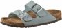 Birkenstock Arizona Slippers Faded Aqua Narrow fit | Aqua | Nubuck - Thumbnail 4