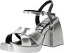 Buffalo Pumps & high heels Bella Cross in zilver - Thumbnail 2