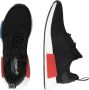 Adidas Originals Nmd_R1 Zwarte Stoffen Sneakers met Rode en Blauwe Inzetstukken Black Heren - Thumbnail 15