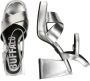 Buffalo Pumps & high heels Bella Cross in zilver - Thumbnail 4