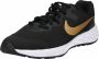 Nike Revolution 6 Next Nature Hardloopschoen Sportschoenen Unisex zwart goud - Thumbnail 4