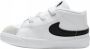 Nike Blazer Mid Crib Baby's White White Black Kind White White Black - Thumbnail 5