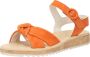 Paul Green Platte sandalen voor vrouwen Orange Dames - Thumbnail 3