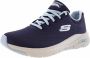 Skechers Arch Fit Big Appeal Dames Sneakers Navy Light Blue - Thumbnail 7