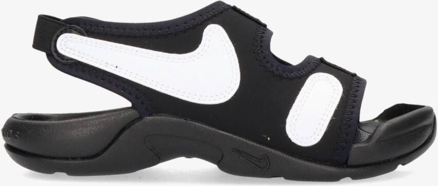 Nike sunrise adjust 6 sandalen zwart wit kinderen