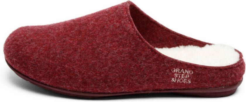 Grand Step Shoes Women's Homeslipper Recycled Pantoffels rood