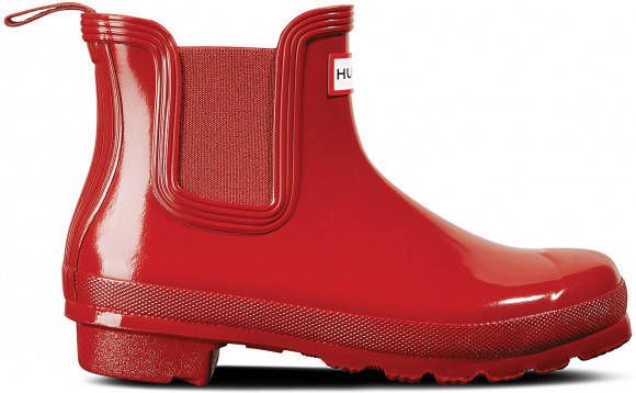 Hunter Boots Women's Original Chelsea Gloss Rubberlaarzen rood