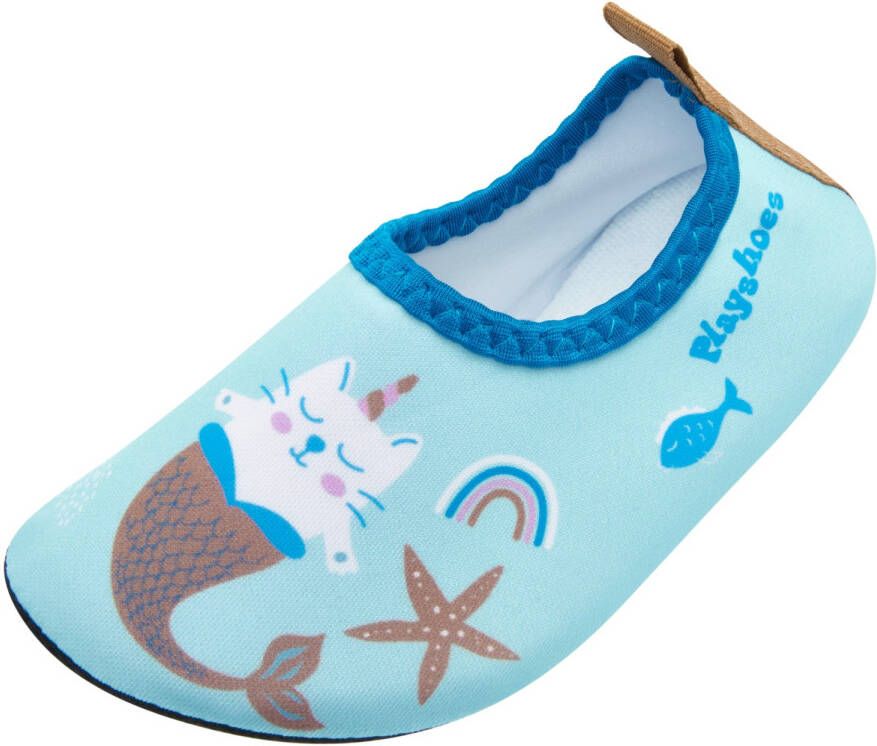 Playshoes Kid's Barfuß-Schuh Einhornmeerkatze Watersportschoenen blauw