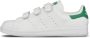 Adidas Witte Sneakers Hoogwaardig Leer Comfortabele Stoffen Voering Duurzame Rubberen Zool Wit Unisex - Thumbnail 2