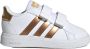 Adidas Sportswear Grand Court 2.0 sneakers wit matgoud Jongens Imitatieleer 21 - Thumbnail 1
