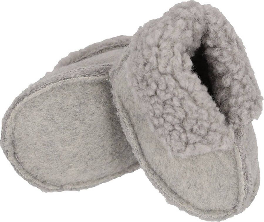 Apollo Baby Booties Light Grey Knit Giftbox Slofjes