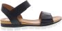 AQA Shoes A8570 Volwassenen Platte sandalenDames Sandalen Zwart - Thumbnail 2