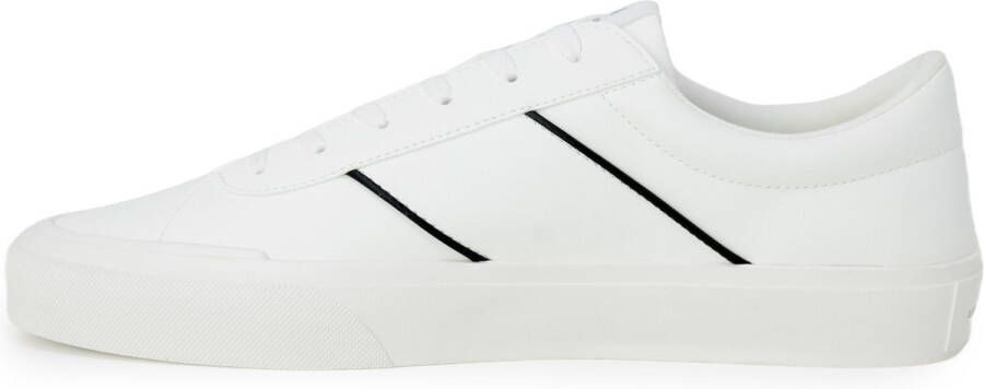 Armani Exchange Leren Sneakers Wit Herfst Winter Vetersluiting White Heren