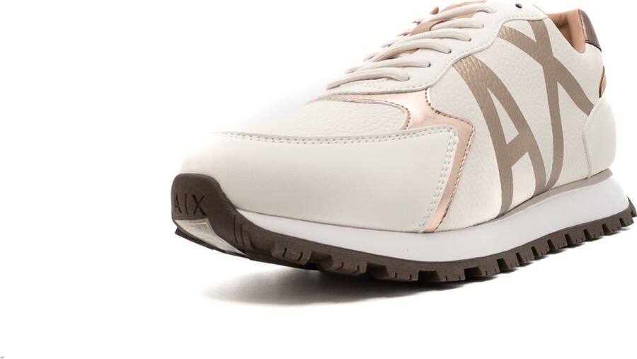 Armani Exchange Contrast Sneakers voor Dames Beige Dames