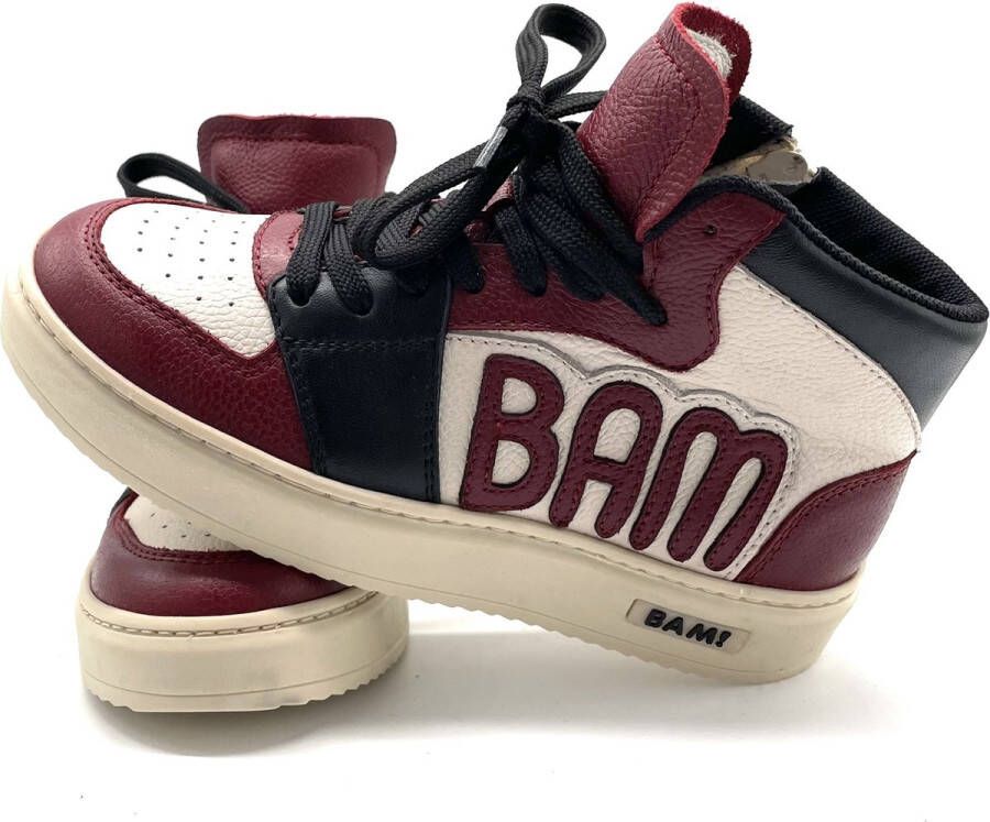 Bam Sneaker mid 38 Kinderen Rood