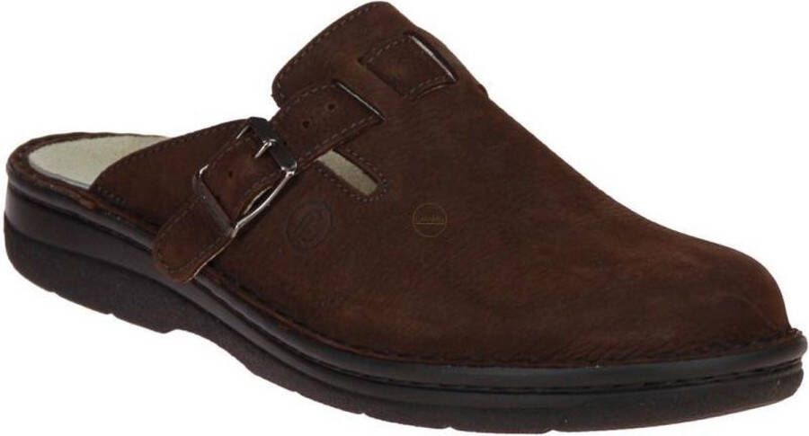 Berkemann -Heren bruin pantoffels & slippers