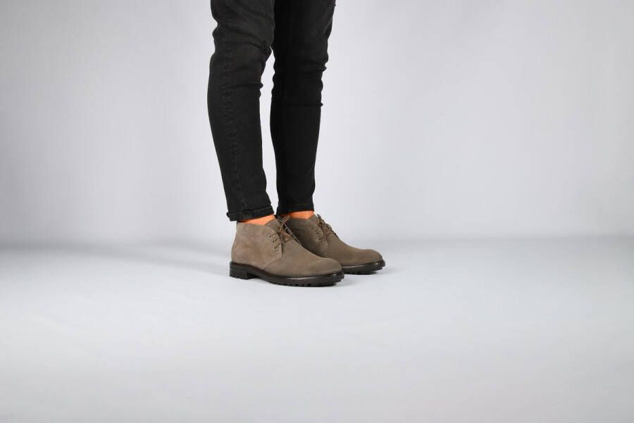 Blackstone Taupe Desert Boots Minimalistisch Ontwerp Beige Heren
