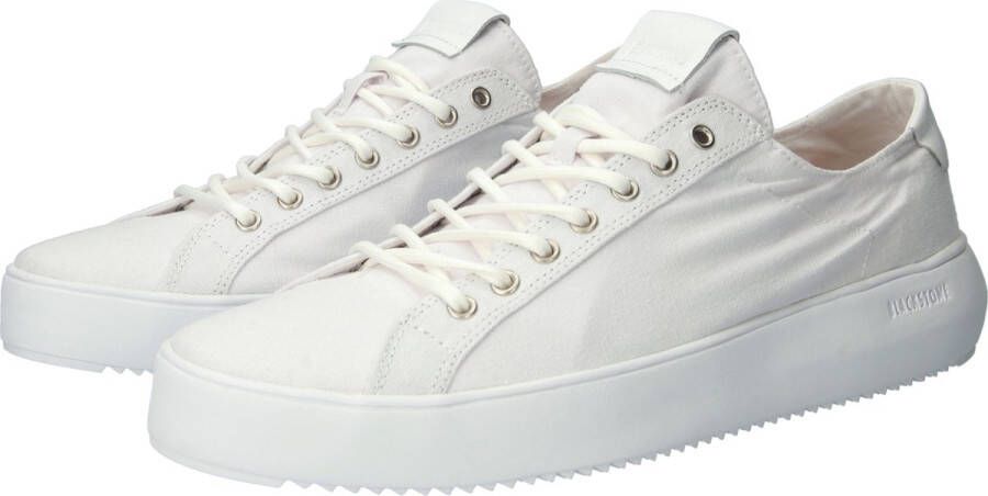 Blackstone Morgan Zg30 White Canvas LOW Sneaker White Heren