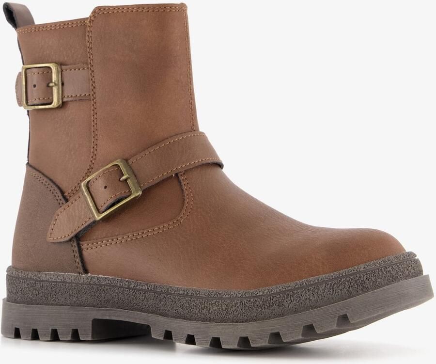 BLUE BOX jongens biker boots bruin