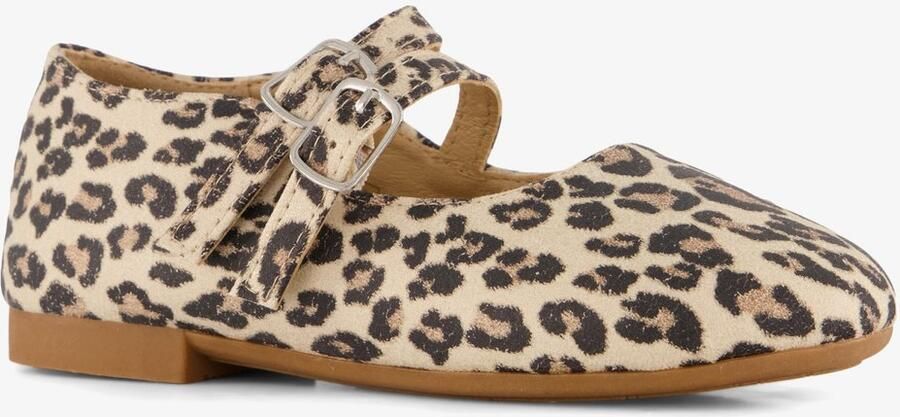 BLUE BOX meisjes ballerina met panterprint Bruin
