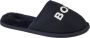 BOSS Logo Slippers J29312-849 voor een Marineblauw Pantoffels - Thumbnail 3
