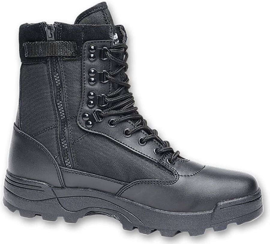 Urban classics Veterlaars 47 Shoes Tactical Zipper Boots Zwart