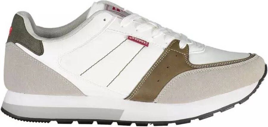 Carrera Witte Polyester Sneaker met Contrasterende Details White Heren