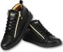 Cash Money Heren Sneaker Bee Black Gold V2- CMS98 -Zwart Maten: - Thumbnail 1