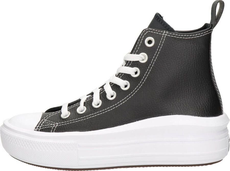 Converse Chuck Taylor All Star Move Platform Leather Fashion sneakers Schoenen black black white maat: 37 beschikbare maaten:37 39 38.5 40