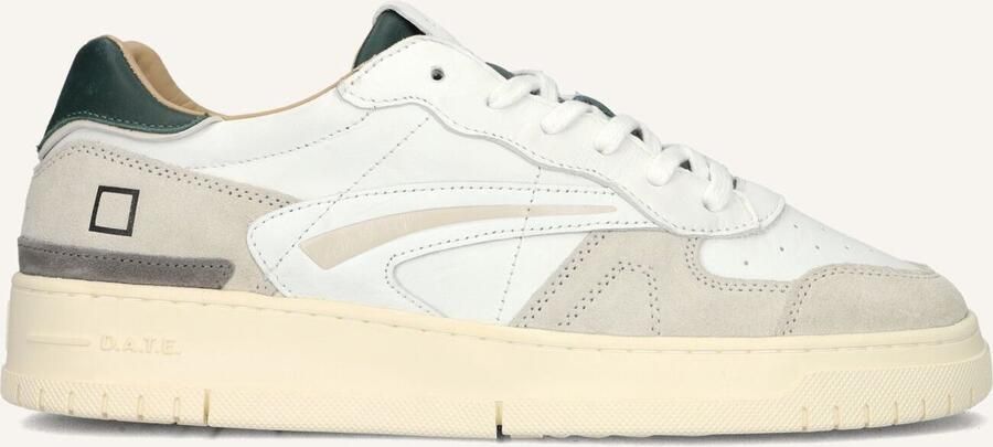 D.A.T.E Lage Sneakers Heren Torneo Pure Vintage Maat: 42 Materiaal: Leer Kleur: Wit