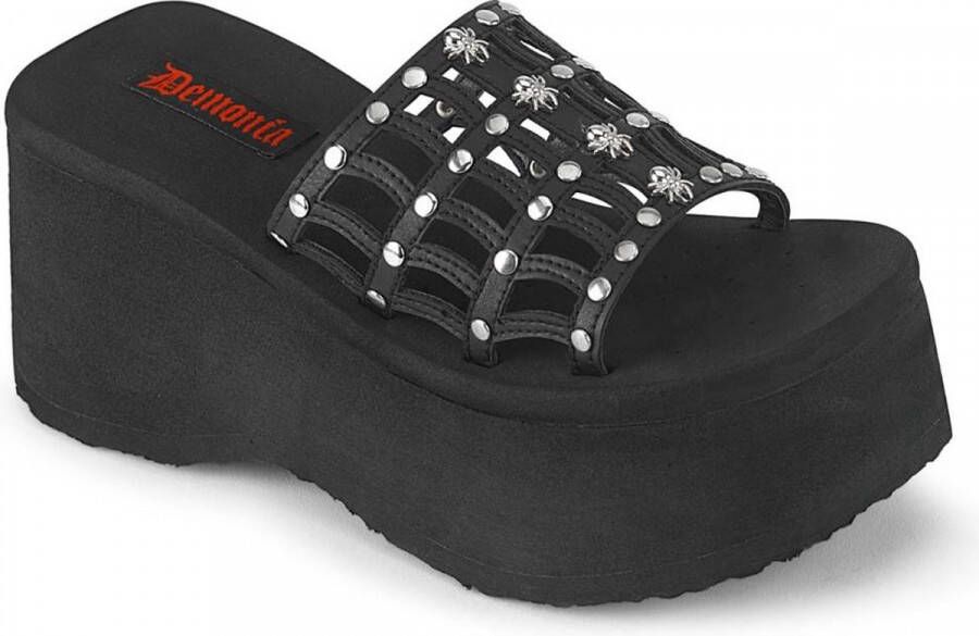 DemoniaCult FUNN-13 Plateau Sandaal 36 Shoes Zwart