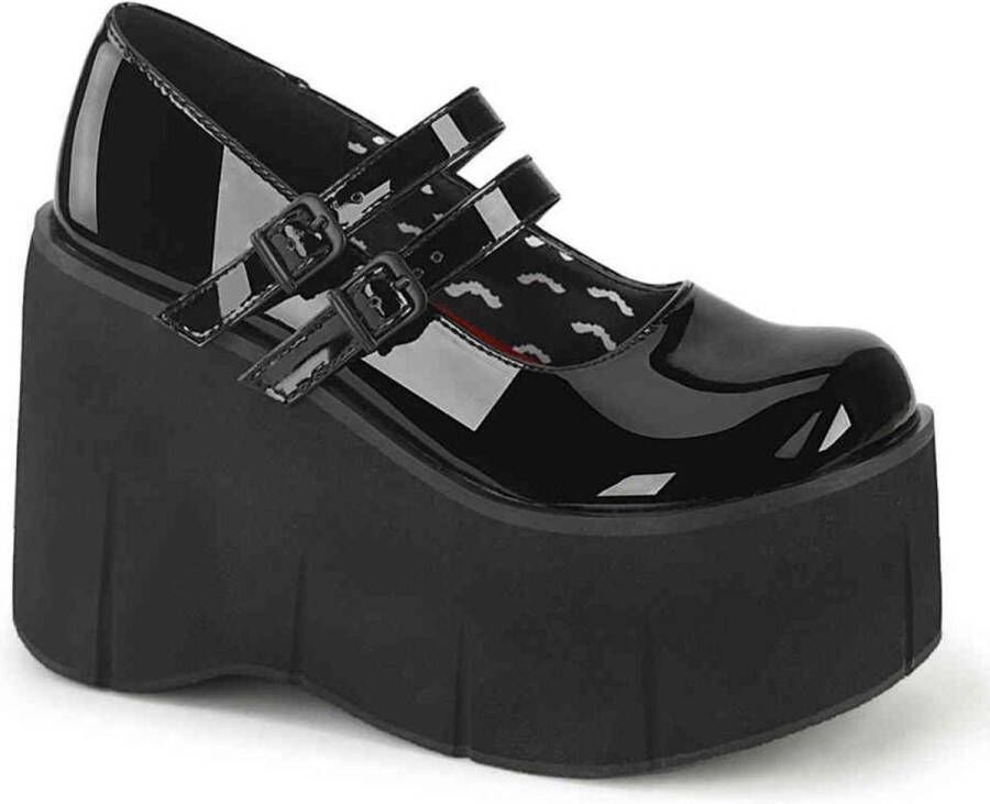 DemoniaCult KERA-08 Plateau Sandaal 38 Shoes Zwart