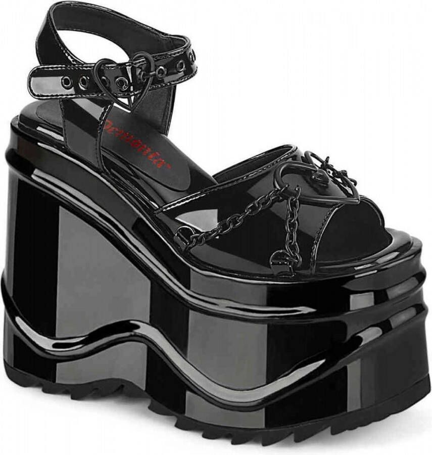 DemoniaCult WAVE-09 Sleehakken 40 Shoes Zwart
