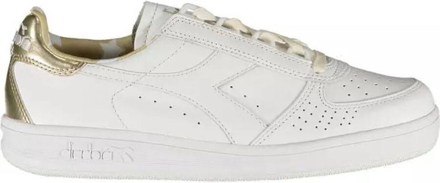 Diadora Contrasterende Lace White Fabric Sneaker