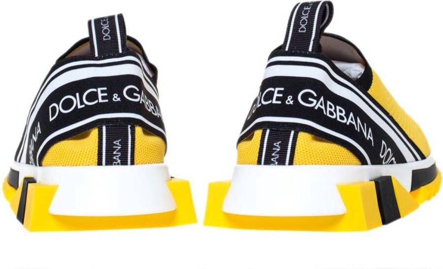 Dolce & Gabbana Stretch Sneakers Met Logoprint En Rubberen Zool