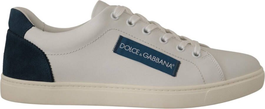 Dolce & Gabbana Leren sneakers met klassieke vetersluiting White Heren - Foto 1