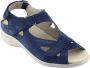 Durea 7376 216 0859 Jeansblauwe dames sandalen - Thumbnail 2