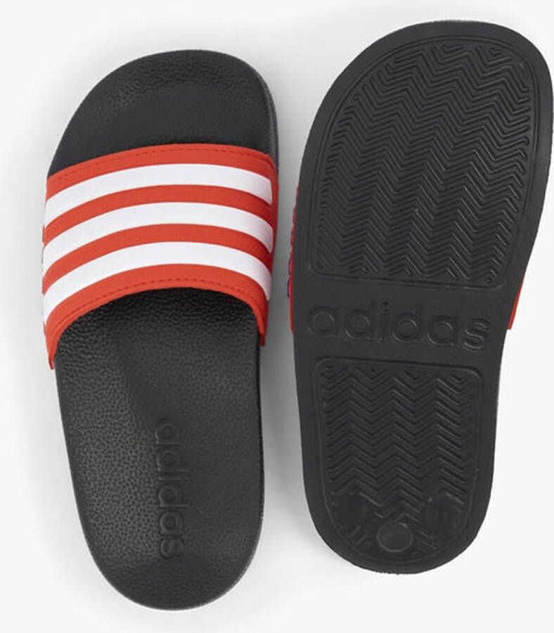 Adidas Perfor ce Adilette Shower badslippers zwart wit rood Rubber 35 - Foto 15