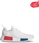 Adidas Originals Nmd_R1 Witte Stoffen Sneakers met Rode en Blauwe Accenten White Heren - Thumbnail 15