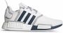 Adidas Originals Nmd_R1 Witte Stoffen Sneakers met Rode en Blauwe Accenten White Heren - Thumbnail 10