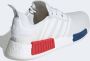 Adidas Originals Nmd_R1 Witte Stoffen Sneakers met Rode en Blauwe Accenten White Heren - Thumbnail 11