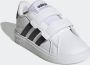 Adidas Sportswear Grand Court 2.0 sneakers wit matzilver Imitatieleer 24 - Thumbnail 8