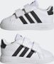 Adidas Sportswear Grand Court 2.0 sneakers wit matzilver Imitatieleer 24 - Thumbnail 10