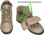 Andrea Conti Dames Sneaker Dark Stone TAUPE - Thumbnail 4