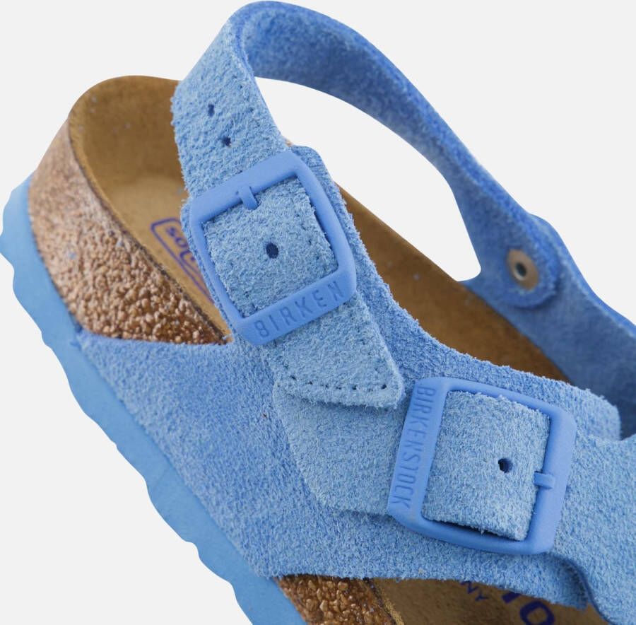 Birkenstock Tulum Sandalen blauw Suede Dames