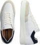 Blackstone Patchwork Lage Sneaker in Wit Marineblauw White Heren - Thumbnail 11