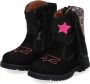 BunniesJR Bunnies JR 221788-589 Meisjes Cowboy Boots Zwart Roze Leer Ritssluiting - Thumbnail 5