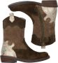 Bunnies JR -- Bunnies JR 221825-469 Meisjes Cowboy Boots Groen Goud Suède Ritssluiting - Thumbnail 5