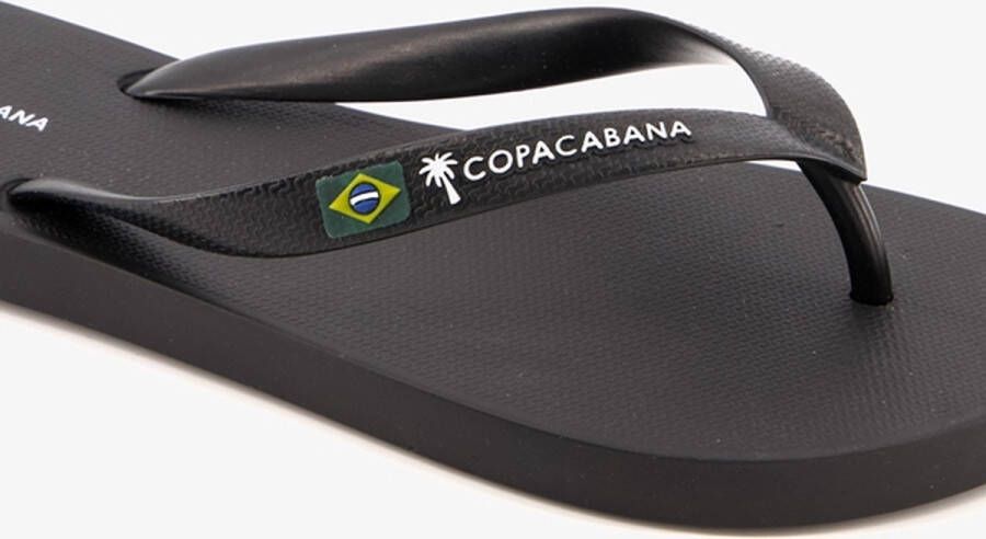 Copacabana vegan heren teenslippers zwart