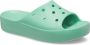 Crocs Women's Classic Platform Slide Sandalen maat W10 turkoois - Thumbnail 4